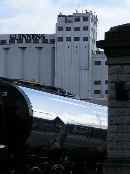 Guinness Brewery Dublin, a truck leaving