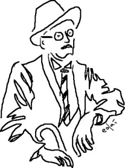 James Joyce Drawing