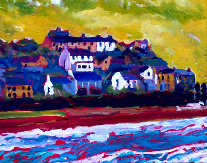 Painting of Youghal in County Cork