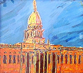 Custom House, a painting