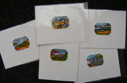 Mini Irish landscape paintings