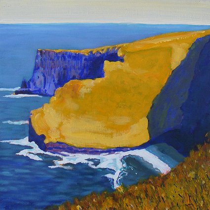 Painting of the Cliffs of Moher