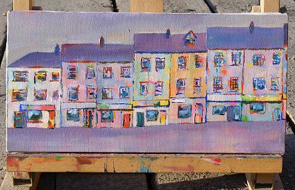 Painting of an Irish Street