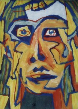 Yellow Face, a painting