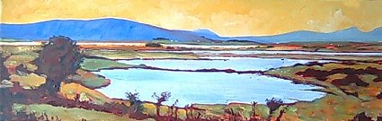 Painting of view at Rosmuc in Connemara
