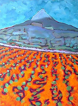 Painting of an the Great Sugar Loaf in Wicklow