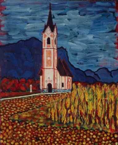 Slovenian Church, a painting