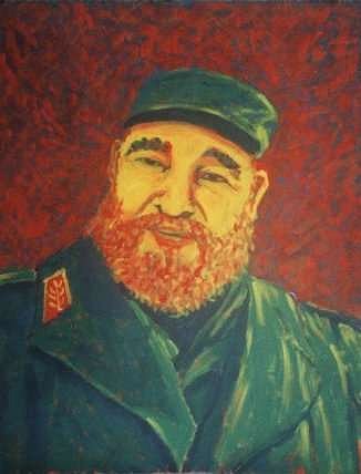 Fidel Castro painting