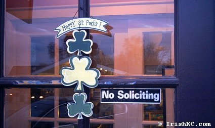Happy St Patricks Day, no soliciting