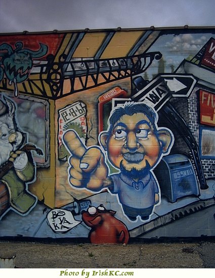Mural in Kansas City of Dub Kieran Duff
