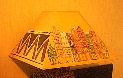 painted lampshade