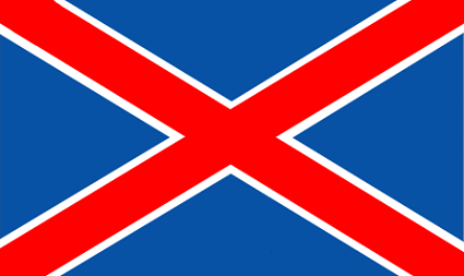 flag of the fused St Andrew and St Patrick