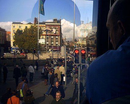  O Connell Bridge from bus